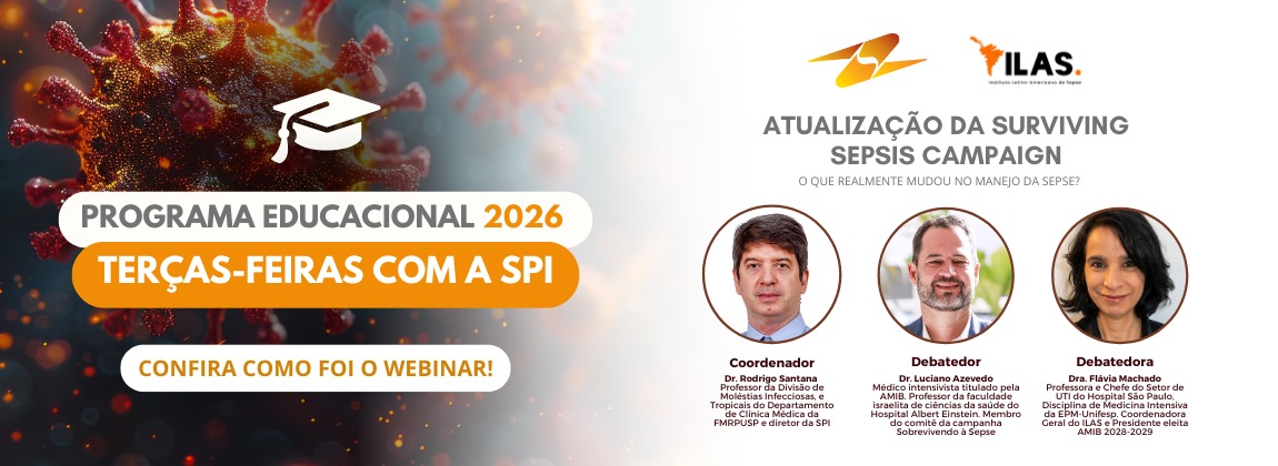 Terças-Feiras com a SPI debate avanços no manejo da sepse