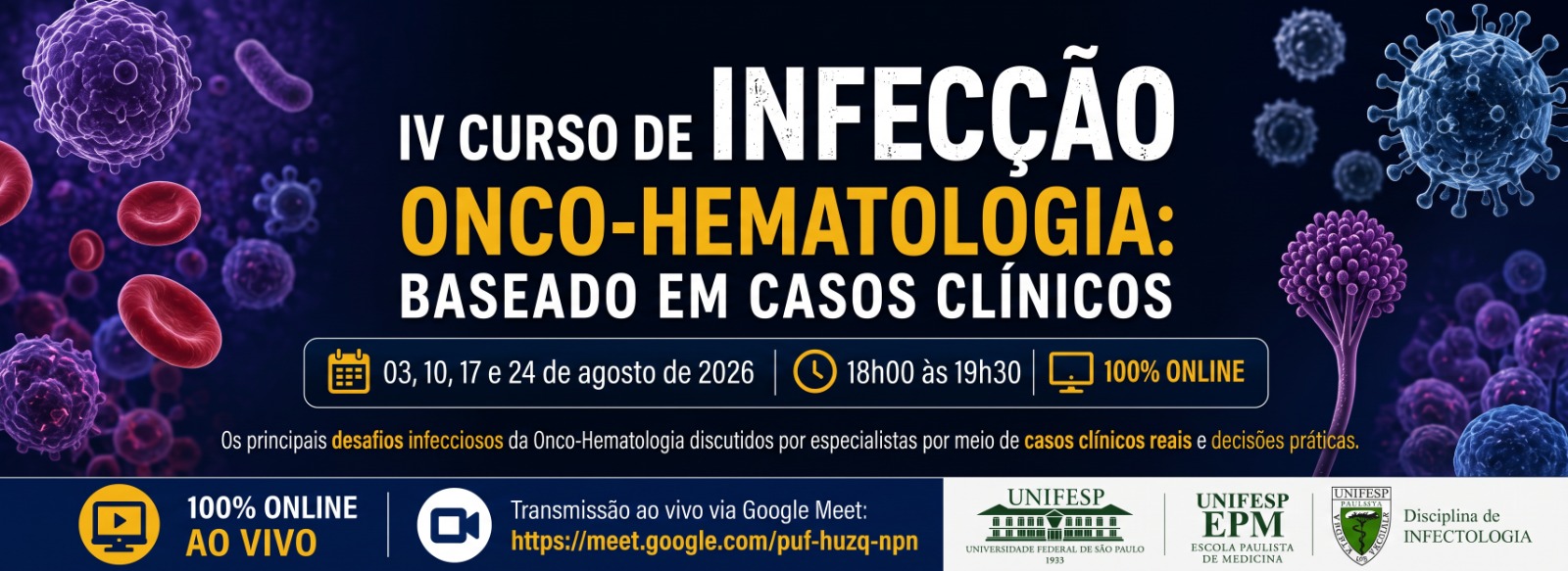IV Curso de Infecção em Onco-Hematologia | Inscrições abertas