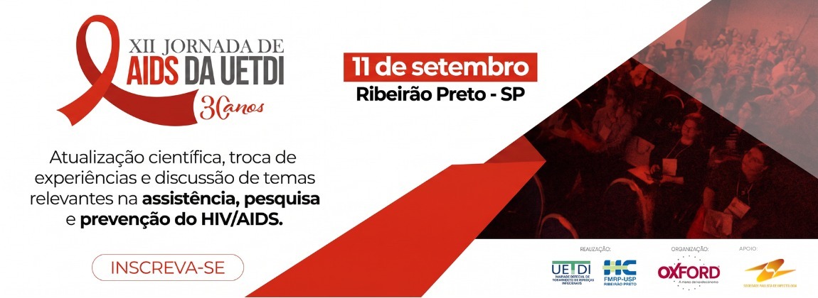 Participe da XII Jornada de AIDS da UETDI