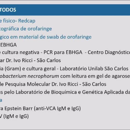 22 – Agentes Etiológicos e Faringotoncelites Agudas