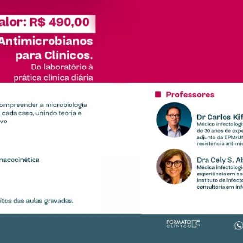 CONVITE | Curso “Antimicrobianos para Clínicos”